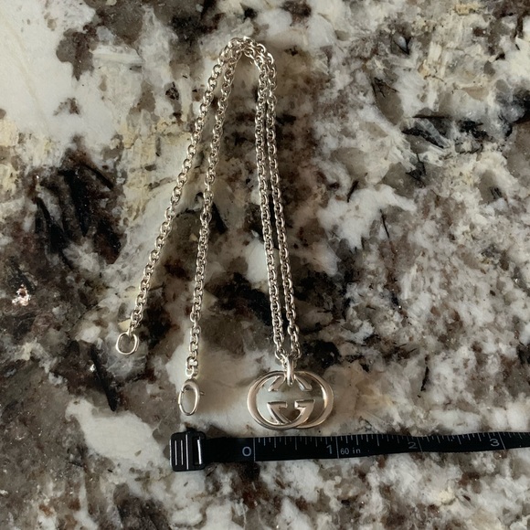 GUCCI Vintage Interlocking GG Necklace, Approx. 19" - Picture 8 of 13